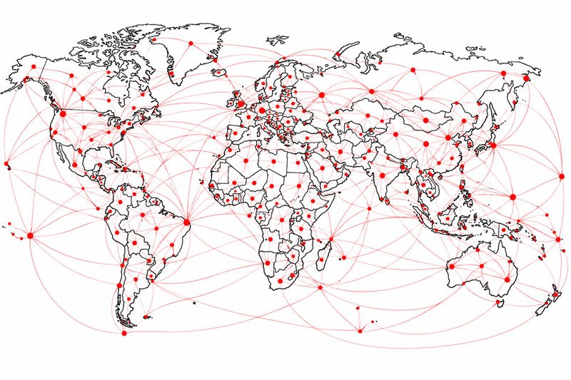 Map of Interconnected World Map of Interconnected World
